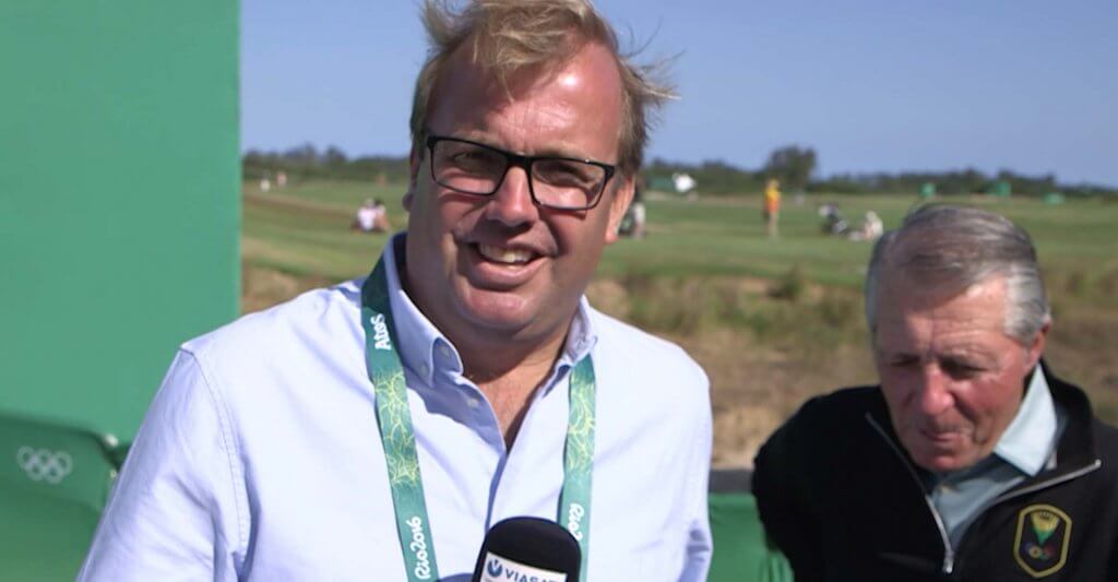 Om Mattias Brännholm intervjuar Gary Player under OS i Rio 2016.